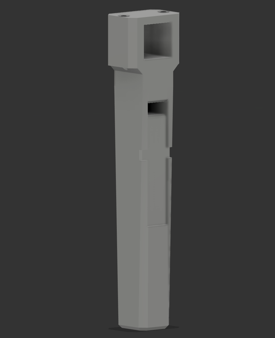 Finished design for the leg