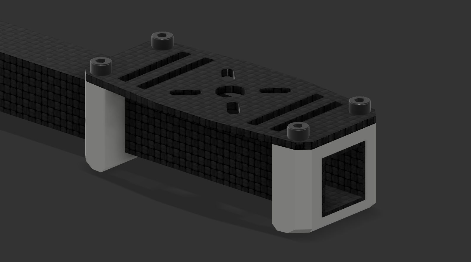 CAD assembly for motor mounts