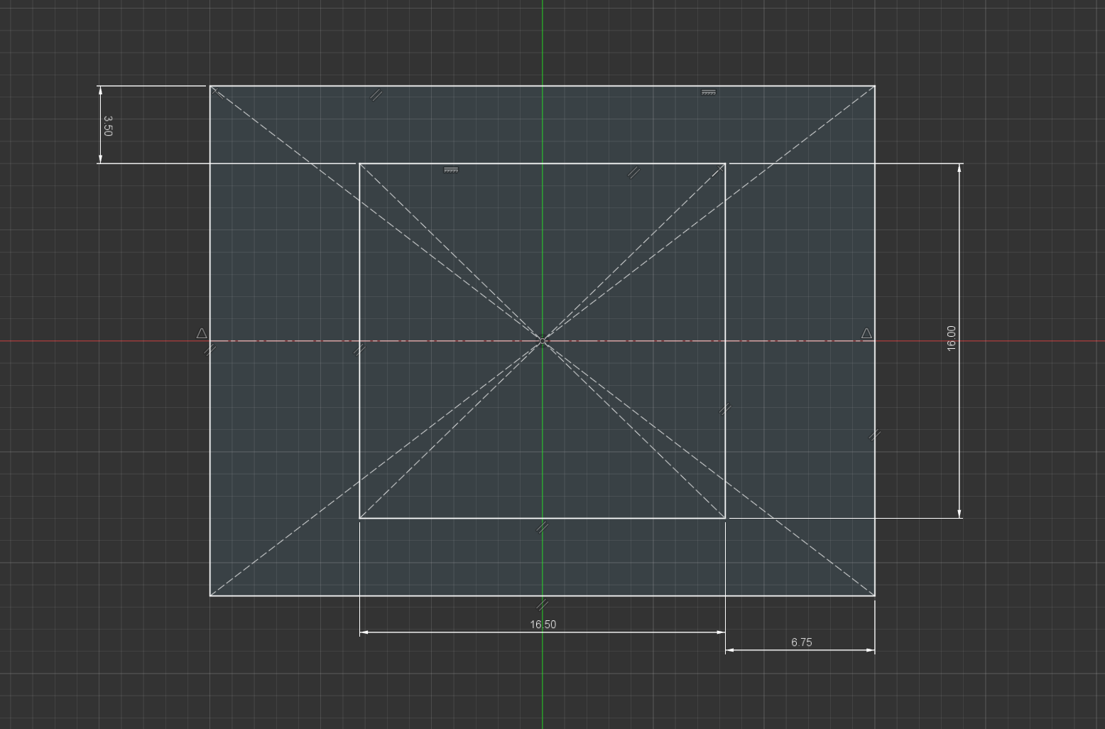 Sketch for the motor mounting brackets